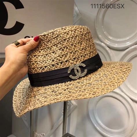 chanel summer hat blue|chanel hats gold and silver.